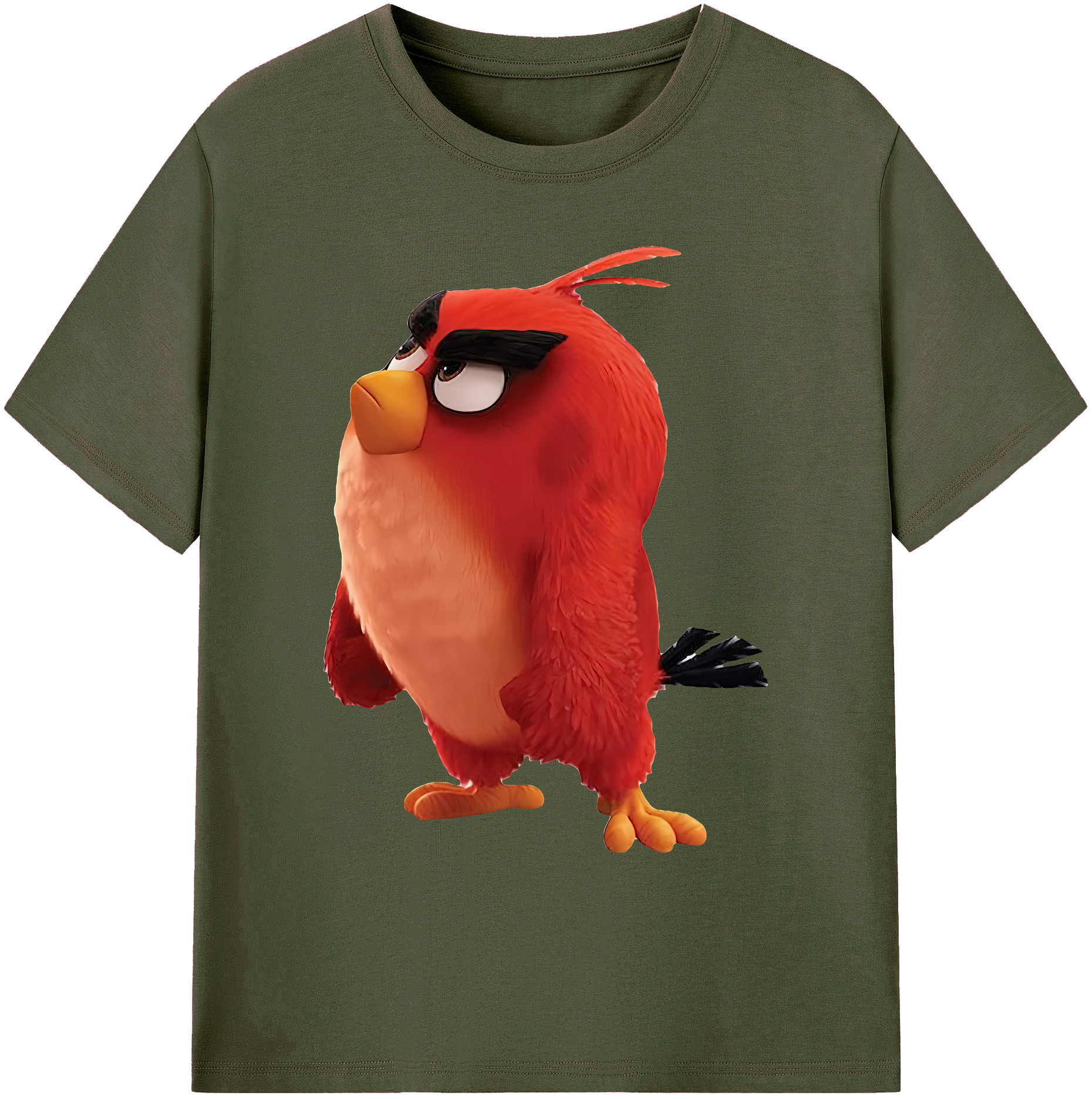 （画像用） Angry Birds アングリーバード 綿100％ メンズ半袖Tシャツ｜肌触りやわらか＆通気性